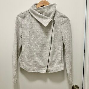 Banana Republic textured zip moto jacket